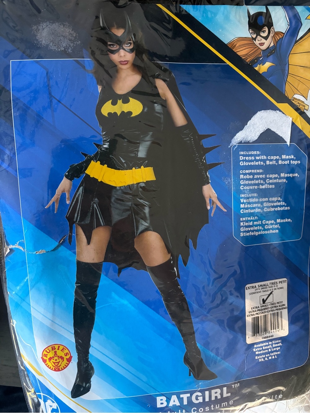 Rubie's Adult BATGIRL Costume Sz XS